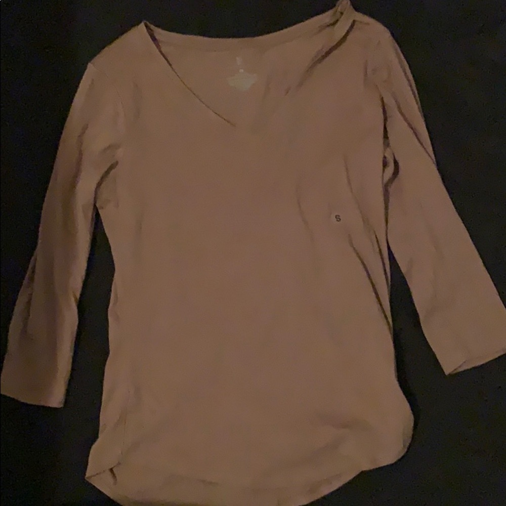 Beige Long Sleeved Top